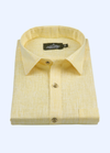 Pure Linen Lemon Colour Men's Shirt