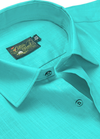 Sunset Royal Linensee Green Rama Colour Mens Shirt