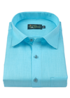 Sunset Royal Linen Sky Blue Colour Mens Shirt