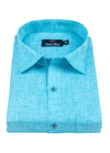 Pure Linen Cotton Khadi Sky Blue Colour for Men's Shirt