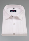 Linen 70% Lee Norwey Full White Colour Lining Shirt for Men