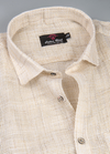 Linen Jute Light Foam Colour Men's Shirt