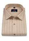 Linen 70% Lee Norwey Lining Chikoo Foam Colour Shirt for Men