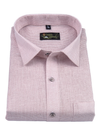 Linen Jute Light Baby Pink Shirt For Men