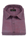 Linen Jute Two Tone Wine Rama Colour Shirt For Men