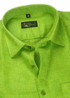 Linen Jute Parrot Colour Shirt For Men