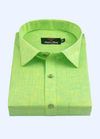 Linen CottonLight Parrot Colour For Men's Shirts