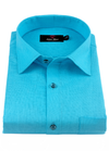 Linen Cotton Sky Blue Colour Men's Shirt