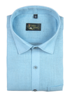 Linen Jute Ice Blue Colour Shirt For Men