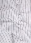 Linen White with Grey Colour Big Stripes Shirt for Men