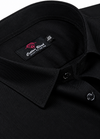 Blended Linen 60 Lee Jet Black Shirt for Men