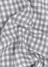 Linen White with Grey Colour Checks Shirt for Men