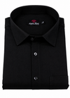 Blended Linen 60 Lee Jet Black Shirt for Men