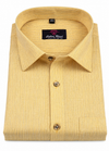 Layocell Linen Small Lining Mango Colour Men’s Shirt