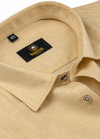 Layocell Linen Small Lining Mango Colour Men’s Shirt