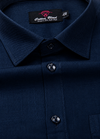 Blended Linen 60LeeNavy Blue Shirt for Men